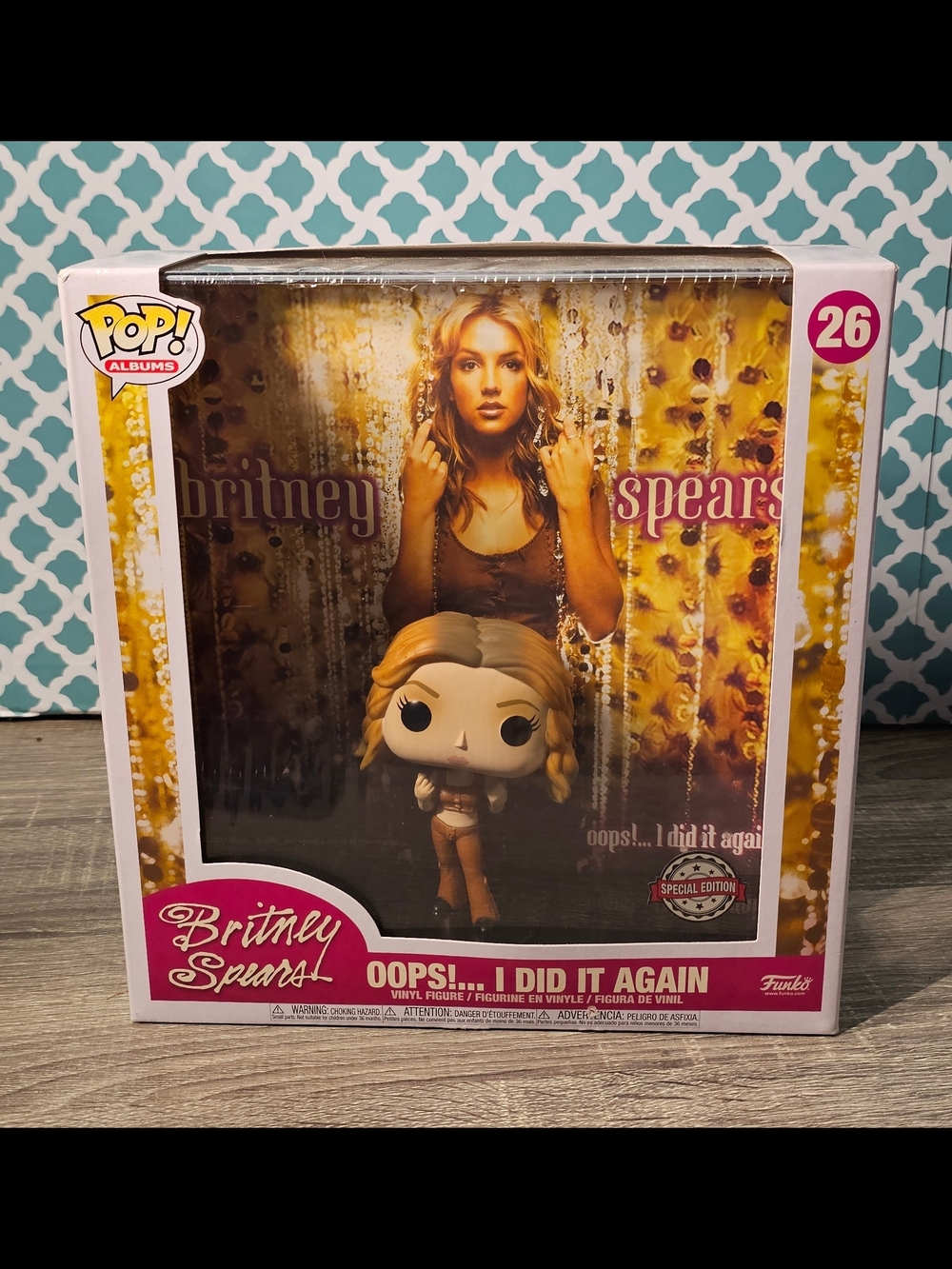 Britney Spears Funko Pop! Albums #26 - Oops!... I Did It Again (Red/Pink & Gold)